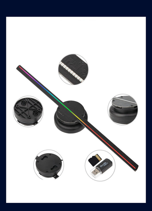 3D Holographic LED Display Fan