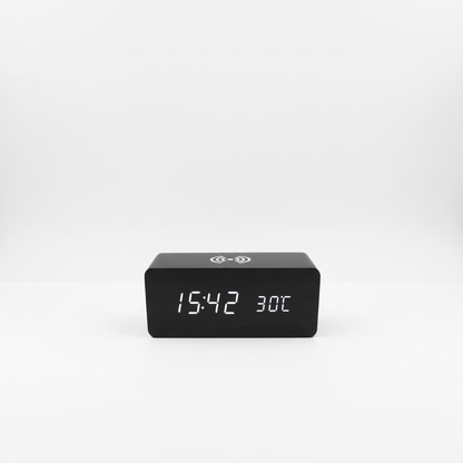 LED digital clock with Wireless charging