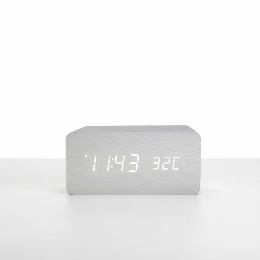 LED digital clock with Wireless charging