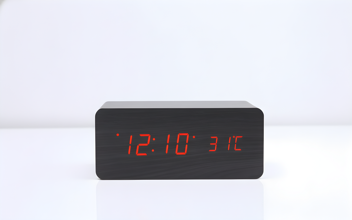 LED digital clock with Wireless charging